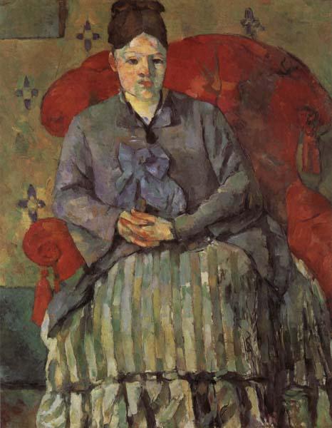 Paul Cezanne Madame Cezanne in a Red Armchair